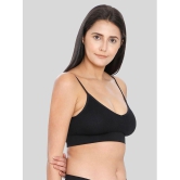 ILRASO - Black Cotton Blend Removable Padding Women's Sports Bra ( Pack of 1 ) - None