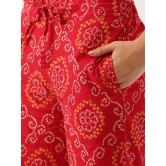 Ethnic Motifs Red Kurta & Palazzo-M