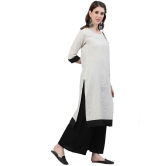 Antaran Cotton Striped Straight Women''s Kurti - White ( Pack of 1 ) - None