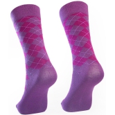 Man Arden - Purple Cotton Men's Mid Length Socks ( Pack of 1 ) - Purple