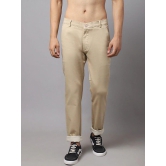 Rodamo Men Beige Slim Fit Chinos Trouser