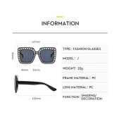 Oversized embellished sunglasses-C11- silver