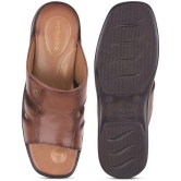 Liberty Tan Mens Leather Slipper - None