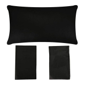 PINDIA Pack of 5 Black Pillow Cover - Black