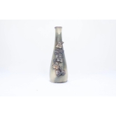 Khurja Pottery Flower Vase Bottle  Italian Finish Size 10 Inches