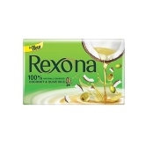 Rexona Coconut-Olive Oil Soap - Silky Smooth Skin, 100 gm