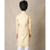 YELLOW FESTIVE PRINTED PURE COTTON KURTA - YELLOW-6-7 YEARS / 1N / YELLOW