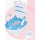 Mommers Potty Training Toilet Seat Lightweight Portable Potty Great for Travel - Seat to Encourage Practice for Toddler Baby Children Infants - Blue