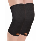 TYNOR Knee Cap Air, Pack of 2 Knee Support (Colour - ORANGE, Size - L) by Total Sporting And Fitness Solutions Pvt Ltd