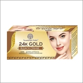 SOUNDARYA HERBS 24 Carat Gold Bleach Cream For All Skin Types | Provides Instant Glow & Lightens Blemishes | Removes Tan & Impurities, 300gm