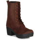 Commander Shoes - Brown Women''s Mid Calf Length Boots - None