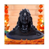 Lord Shiva in Dhyana Mudra Adiyogi Shiva Idol for Home Decor, Gift & Puja, Matte Divinity Idols Black