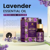 Regal Essence Lavender Essential Oil for Healthy Hair, Skin, Sleep - 100% Pure, Natural and Undiluted Paraben, Silicone Free 15ML