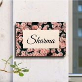 Flower Pattern Name Plate-14x11 Inch