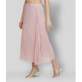 NUEVOSDAMAS - Pink Georgette Womens A-Line Skirt ( Pack of 1 ) - 34