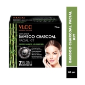 VLCC Activated Bamboo Charcoal Facial Kit Balanced & Glowing Skin, 60 g