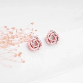 Rose Gold Embrace Stud Earrings