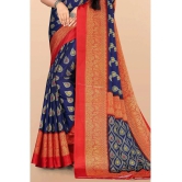 LEELAVATI - Multicolor Crepe Saree With Blouse Piece ( Pack of 1 ) - Multicolor