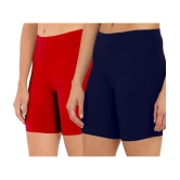 Outflits Multi Cotton Solid Shorts - Pack of 2 - XXL