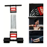 Multi Usage 5 Detachable Chest Pull Chest Expander Pull-up Bars Spring Exerciser Elastic Sit Up Pull Rope Home Fitness Equipment, Pack of 1 - Multi Color