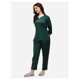 Smarty Pants Satin Nightsuit Sets - Green Single - 2XL