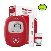 SINOCARE SAFE AQ &10 STRIPS Glucometer