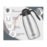 Milton Thermosteel Carafe 24 Hours Hot or Cold Tea/Coffee Pot, 2000 ml, Silver - Silver