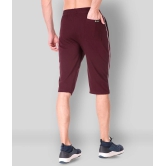 Uzarus - Maroon Cotton Blend Mens Shorts ( Pack of 1 ) - None