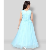 Aarika Net Gown For Girls ( Pack of 1 , Turquoise ) - None