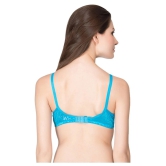 Clovia Pack of 1 Net/Mesh Non Padded Womens T-Shirt Bra ( Blue ) - None