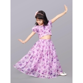 Girls Flower Design Festive/Wedding Georgette Lehenga Choli-13 -14 Year