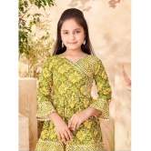 Aarika Green Cotton Girls Patiala Kurta Set ( Pack of 1 ) - None