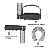 Double Spring Tummy Trimmer For Home Gym Workout - Black