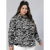 Oxolloxo Plus Size Relaxed Animal Printed Casual Shirt