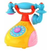 FRATELLI Landline Phone Toy Learning Machine Learn Song for Kids, Multi Color