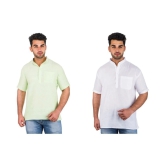 DESHBANDHU DBK Multi 100 Percent Cotton Kurta Pack of 2 - None