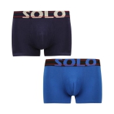 Solo - Multicolor Cotton Blend Mens Trunks ( Pack of 2 ) - 95