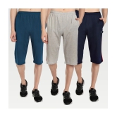 Zeffit - Multi Cotton Blend Mens Three-Fourths ( Pack of 3 ) - None