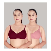 HAYA Pack of 2 Cotton Non Padded Womens Everyday Bra ( Multicolor ) - None