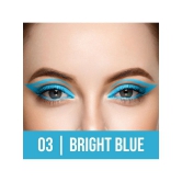 Colors Queen Blue Matte Kajal 1 g Pencil ( Pack of 1 )