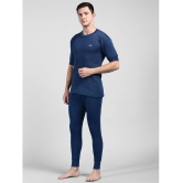 Lux Cottswool - Blue Cotton Blend Mens Thermal Sets ( Pack of 1 ) - None