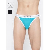 La Intimo Multicolor Cotton Mens Bikini ( Pack of 2 ) - None