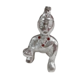 Bal Krishna Silver Plated Idol Statue