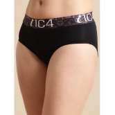 IC4 - Black Hipster Polyester Solid Women's Hipster ( Pack of 1 ) - None