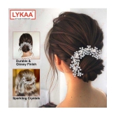 LYKAA White Womens Tiaras ( Pack of 1 ) - White