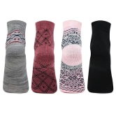 Woolen Ankle thumb Socks for Women - Pack of 4