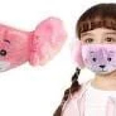 Winter Face Mask Plush Ear Muffs Covers