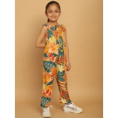 MINI & MING Girls Printed Sleeveless Basic Jumpsuit