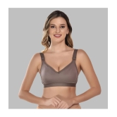 Elina Pack of 1 Cotton Non Padded Womens T-Shirt Bra ( Brown ) - None