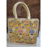 JFL Jute & Cotton Shopping Bag (Yellow)